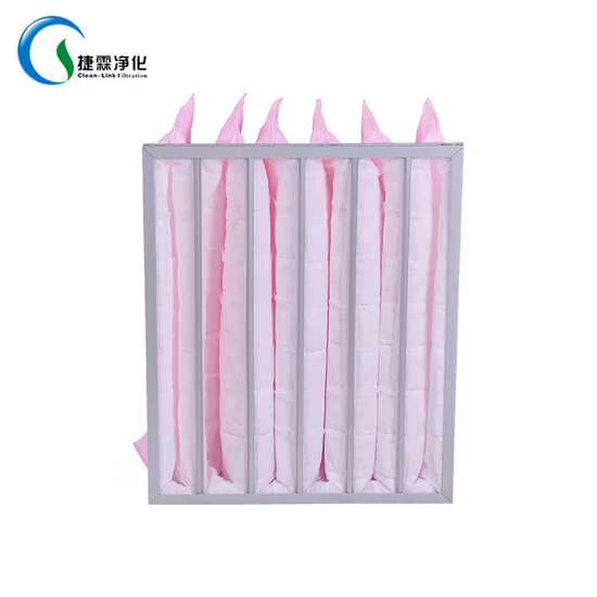 F7 Filter Bag Pocket Medium Efficiency Air Filter for HVAC Cleaning Room