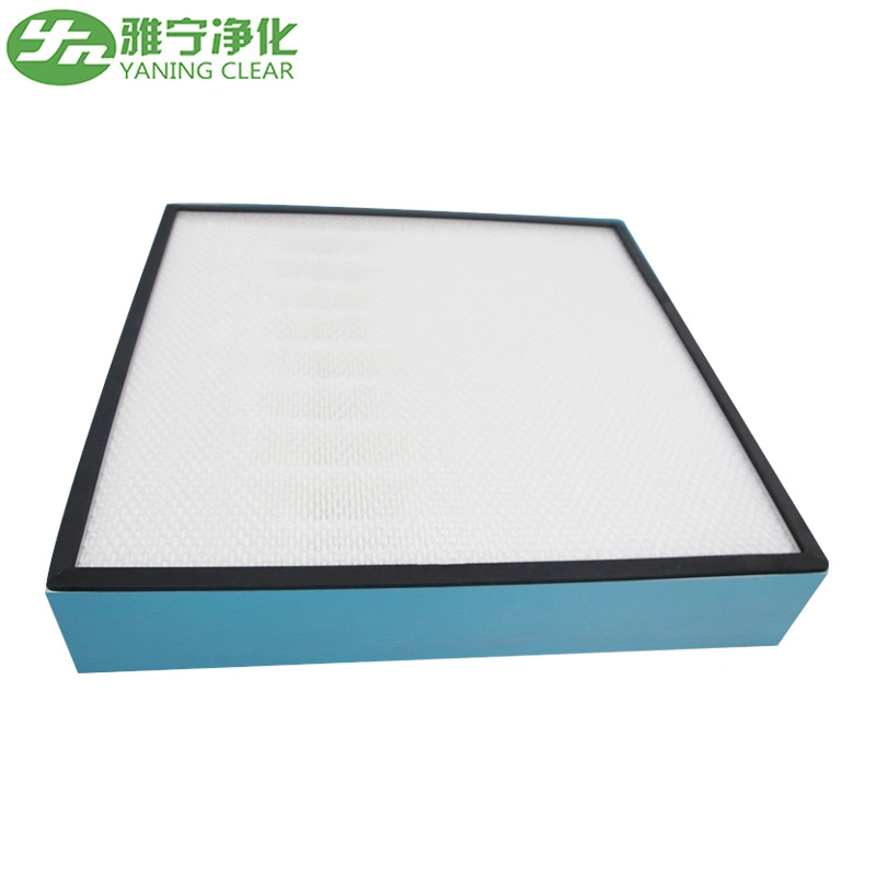 Yaning Certificated Customized Mini-Pleat HEPA Filter for Cleanroom