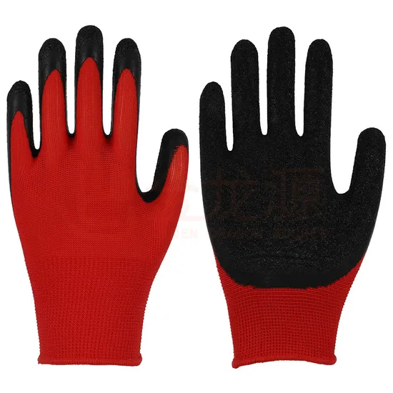Latex Crinkle Coated Labor Protective En388 Construction Mechanical Industrial Safety Work Gloves