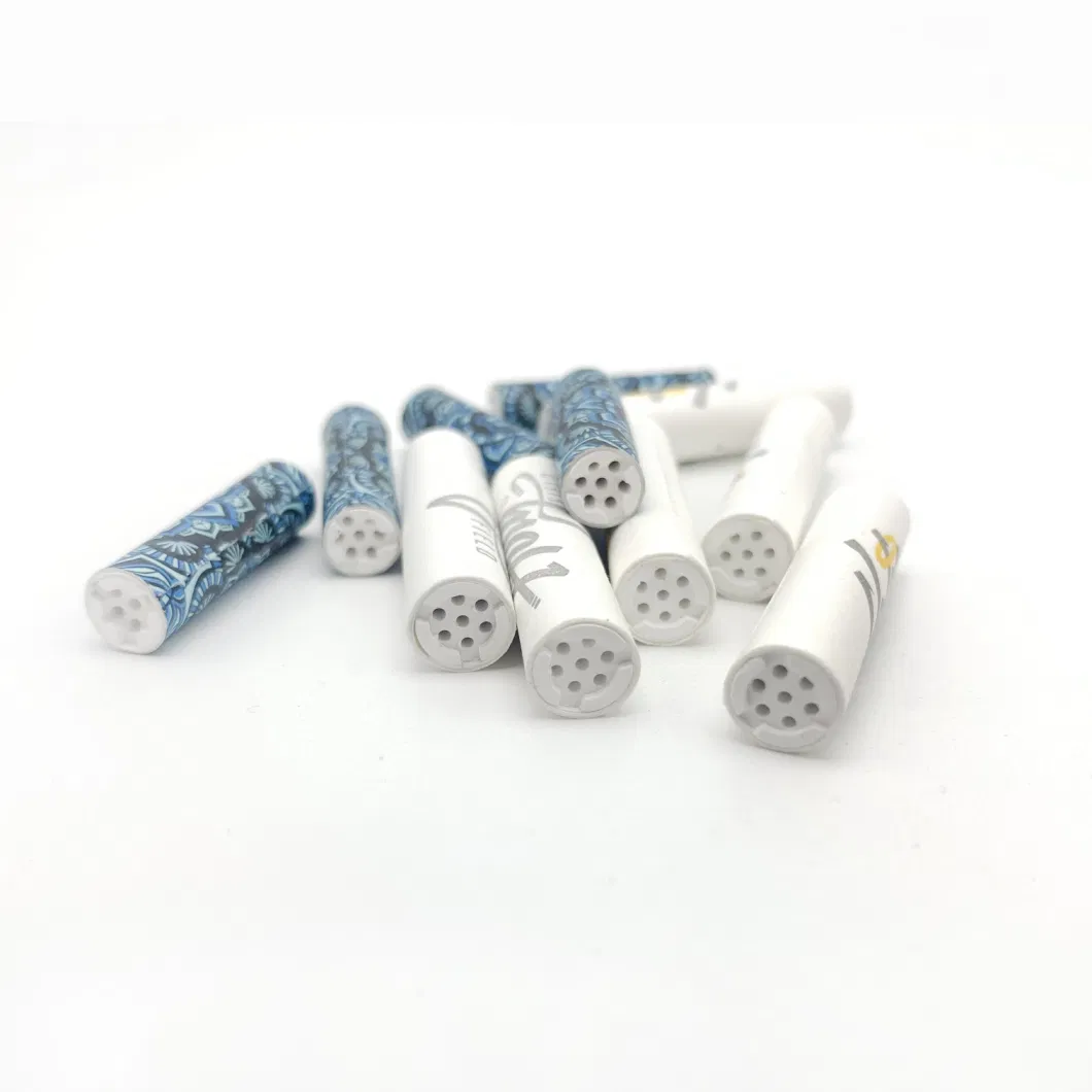 Portable 6mm 7mm Rolling Activated Carbon Charcoal Filter Tips Cigarette Smoking Ceramic Carbon Activated Filter