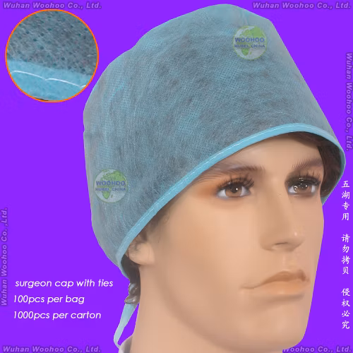 Chirurgische/medizinische/Zahnmedizin/Pflege/Peeling/Raum/Mob/Mop/Arbeit/Snood/SMS Einweg-PP-Kappe aus Vliesstoff